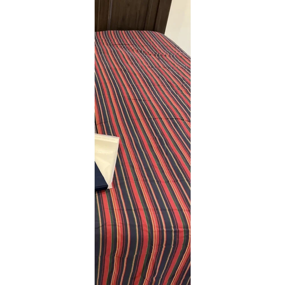 Ralph Lauren Studio Stripe Red King Duvet & 2 Ralph Lauren Navy King Pillowcases